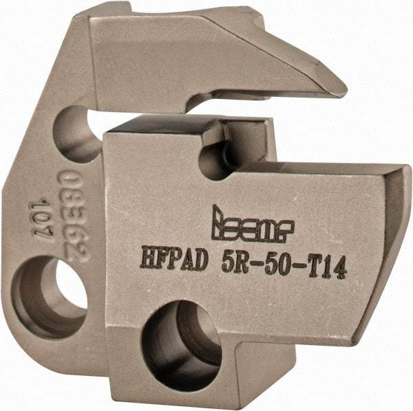 Iscar - 5mm Groove Width, 14mm Max Depth of Cut, Right Hand Cut, HFPAD Indexable Grooving Blade - HFPR/L Insert Style, Series Modular Grip - Caliber Tooling