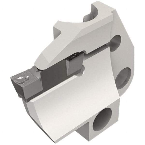 Iscar - 5mm Groove Width, 20mm Max Depth of Cut, Left Hand Cut, HFPAD Indexable Grooving Blade - HFPR/L Insert Style, Series Modular Grip - Caliber Tooling