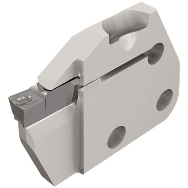 Iscar - Left Hand Cut, 5mm Insert Width, Cutoff & Grooving Support Blade for Indexables - 12mm Max Depth of Cut, 6mm Head Projection - Caliber Tooling