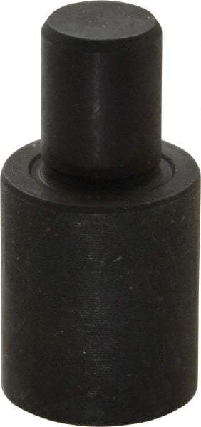 Gibraltar - 1-1/4" OAL, 3/4" Head Height, 5/8" OD, Hardened Steel, Ground, Press Fit Rest Button - Black Oxide Coating, 3/8" Pin Diam, 1/2" Long Pin - Caliber Tooling