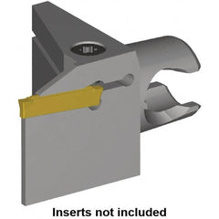 Kennametal - A4..03.. Insert, 30mm Head Length, 3mm Min Groove Width, Modular Grooving Cutting Unit Head - Right Hand Cut, System Size KM20, Series A4, KM Mini - Caliber Tooling