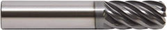 M.A. Ford - 5/8", 7 Flute, Single End, Solid Carbide, 1/8" Corner Radius End Mill - 3-1/2" OAL, 38° Helix, Right Hand Flute, 3/4" LOC, Right Hand Cut - Caliber Tooling