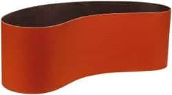 3M - 6" Wide x 48" OAL, 60 Grit, Ceramic Abrasive Belt - Ceramic, Medium, Coated, YF Weighted Cloth Backing, Wet/Dry, Series 984F - Caliber Tooling