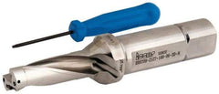 Iscar - 2.13" Max Drill Depth, 3xD, 18mm Diam, Indexable Insert Drill - 1" Shank Diam, Straight Shank - Caliber Tooling