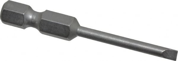 Wera - 1/8" Slotted Screwdriver Bit - 1/4" Hex Drive, 2" OAL - Caliber Tooling