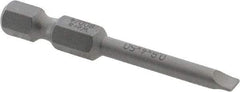 Wera - 5/32" Slotted Screwdriver Bit - 1/4" Hex Drive, 2" OAL - Caliber Tooling