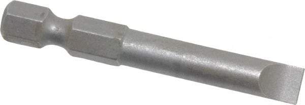 Wera - 1/4" Slotted Screwdriver Bit - 1/4" Hex Drive, 2" OAL - Caliber Tooling