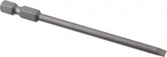 Wera - 5/32" Slotted Screwdriver Bit - 1/4" Hex Drive, 3-1/2" OAL - Caliber Tooling