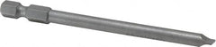 Wera - 7/32" Slotted Screwdriver Bit - 1/4" Hex Drive, 3-1/2" OAL - Caliber Tooling