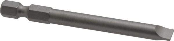 Wera - 1/4" Slotted Screwdriver Bit - 1/4" Hex Drive, 2-3/4" OAL - Caliber Tooling