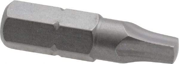 Wera - #2" Square Size Square Recess Bit - 1/4" Hex Drive, 1" OAL - Caliber Tooling