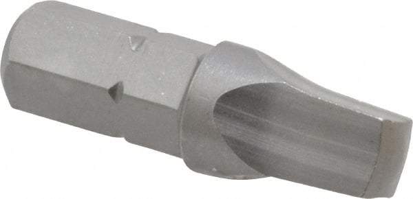 Wera - #4" Square Size Square Recess Bit - 1/4" Hex Drive, 1" OAL - Caliber Tooling