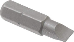 Wera - 7/32" Slotted Screwdriver Bit - 1/4" Hex Drive, 1" OAL - Caliber Tooling