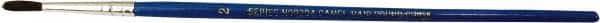 Premier Paint Roller - #4 Polyester Artist's Paint Brush - 1/4" Wide, 1/2" Bristle Length, 5" Wood Handle - Caliber Tooling