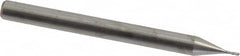 Accupro - 0.02", 4 Flute, Single End, Solid Carbide, 0.005" Corner Radius End Mill - 1-1/2" OAL, 30° Helix, Right Hand Flute, 0.06" LOC, Right Hand Cut - Caliber Tooling