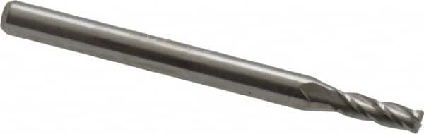 Accupro - 0.095" Diam 4 Flute Solid Carbide 0.01" Corner Radius End Mill - Caliber Tooling