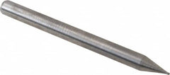 Accupro - 0.025", 4 Flute, Single End, Solid Carbide, 0.005" Corner Radius End Mill - 1-1/2" OAL, 30° Helix, Right Hand Flute, 0.038" LOC, Right Hand Cut - Caliber Tooling