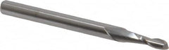 Accupro - 0.095", 2 Flute, Single End, Solid Carbide, 0.01" Corner Radius End Mill - 1-1/2" OAL, 30° Helix, Right Hand Flute, 0.285" LOC, Right Hand Cut - Caliber Tooling