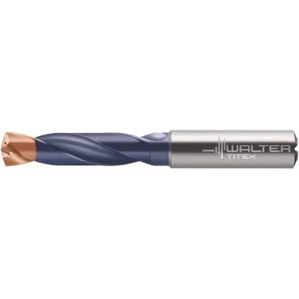 Walter-Titex - 10.2mm 140° Spiral Flute Solid Carbide Screw Machine Drill Bit - Caliber Tooling