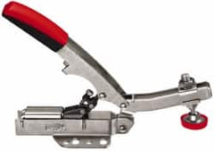 Bessey - 700 Lb Holding Capacity, Horizontal Handle, Manual Hold Down Toggle Clamp - U-Bar, Flanged Base, Steel - Caliber Tooling