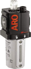 ARO/Ingersoll-Rand - 3/8" NPT, 250 Max psi Compact Modular Lubricator - Metal Bowl with Sight Glass, Aluminum Body, 105 CFM, 175°F Max Temp, 2.2" Long x 2.24" Wide x 5.99" High - Caliber Tooling