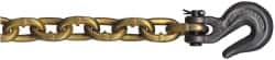 CM - 3/8" Welded Standard Link Chain - 6,600 Lb Capacity, Grade 70, 20' Long, Yellow Chromate Finish - Caliber Tooling