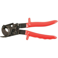 Wiha - 10" OAL, 18 AWG Capacity, Flush Cable Cutter - Curved Head, Urethane Handle - Caliber Tooling