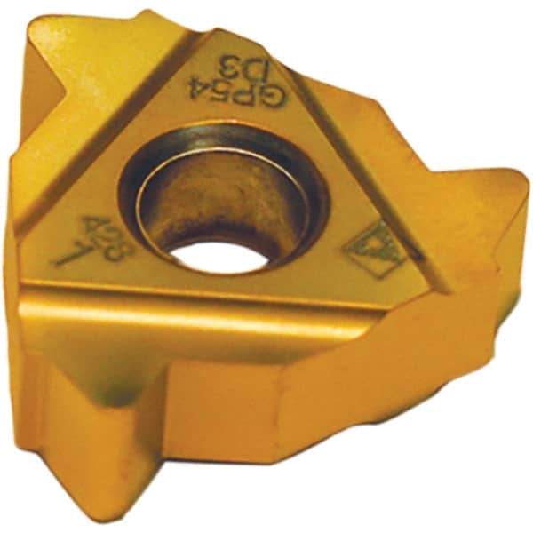 Tool-Flo - LDS54 Internal/External 4 API Rotary Shoulder Connections Laydown Threading Insert - Grade AC22F, AlTiN Coated Carbide - Caliber Tooling