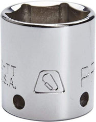 Proto - 5/16", 3/8" Drive, Standard Hand Socket - 12 Points, 1-3/32" OAL, Steel, Chrome Finish - Caliber Tooling