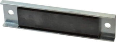 Eclipse - 28 Max Pull Force Lb, 5-1/2" Long x 1-3/8" Wide x 3/8" Thick, Rectangular Channel, Ceramic Fixture Magnet - 212°F Max Operating Temp, 0.01" Mounting Hole Diam, Stainless Steel Housing - Caliber Tooling