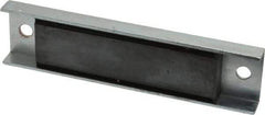 Eclipse - 45 Max Pull Force Lb, 5-1/2" Long x 1-3/8" Wide x 1/2" Thick, Rectangular Channel, Ceramic Fixture Magnet - 212°F Max Operating Temp, 0.01" Mounting Hole Diam, Stainless Steel Housing - Caliber Tooling