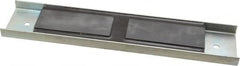 Eclipse - 60 Max Pull Force Lb, 12" Long x 2-1/2" Wide x 5/8" Thick, Rectangular Channel, Ceramic Fixture Magnet - 212°F Max Operating Temp, 0.01" Mounting Hole Diam, Stainless Steel Housing - Caliber Tooling