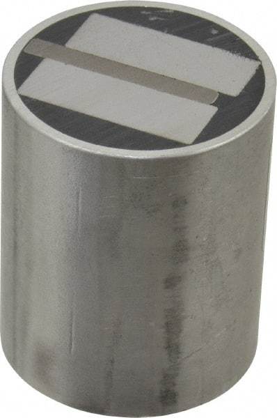 Mag-Mate - 3/8-16 Thread, 2" Diam, 2-7/16" High, 172 Lb Average Pull Force, Neodymium Rare Earth Pot Magnet - 5/16" Tapped Hole Depth, Aluminum Insulated - Caliber Tooling