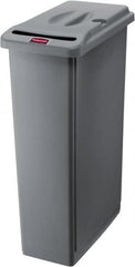 Rubbermaid - 23 Gal Gray Rectangle Confidential Document Container - Plastic, 31" High x 20" Long x 11" Wide - Caliber Tooling