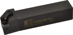 Kennametal - MCLN, Right Hand Cut, 5° Lead Angle, 1-1/4" Shank Height x 1-1/4" Shank Width, Negative Rake Indexable Turning Toolholder - 6" OAL, CN..54. Insert Compatibility, Series Kenloc - Caliber Tooling