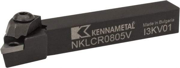 Kennametal - NP.., -5° Lead Angle NKLC External Right Hand Indexable Profiling Toolholder - 12.7mm Shank Height x 12.7mm Shank Width, 88.9mm Long, Steel - Caliber Tooling