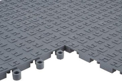 Wearwell - Dry Environment, Anti-Fatigue Matting - Charcoal, Vinyl with Vinyl Sponge Base, Straight - Caliber Tooling