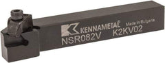 Kennametal - External Thread, Right Hand Cut, 12.7mm Shank Width x 12.7mm Shank Height Indexable Threading Toolholder - 88.9mm OAL, N.2R Insert Compatibility, NS Toolholder, Series Top Notch - Caliber Tooling