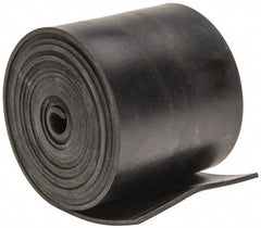 Made in USA - 1/16" Thick x 2" Wide x 60" Long, Plain Backed Neoprene Rubber Strip - Stock Length, 70 Shore A Durometer, 2,500 psi Tensile Strength, -40 to 225°F, Black - Caliber Tooling