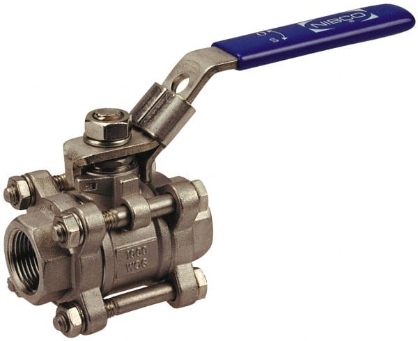 NIBCO - 2" Pipe, Full Port, Carbon Steel Standard Ball Valve - Caliber Tooling