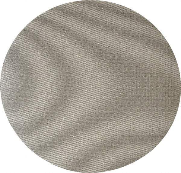 Norton - 6" Diam, 120 Grit Diamond Adhesive PSA Disc - Medium Grade, Black, Cloth Backing, Flexible - Caliber Tooling