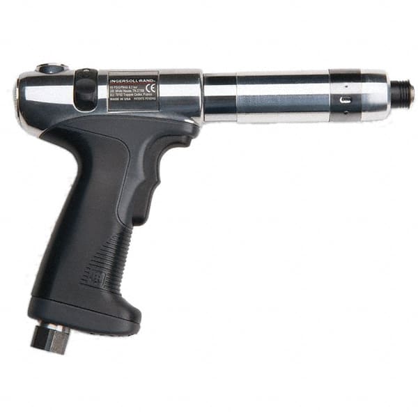 Ingersoll-Rand - 1/4" Bit Holder, 1,000 RPM, Pistol Grip Handle Air Screwdriver - 2.7 to 9.7 In/Lb Torque, 4 CFM - Caliber Tooling