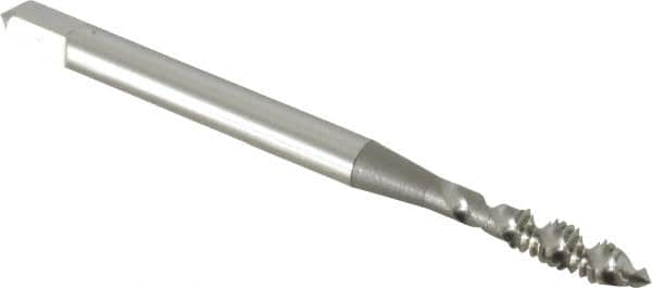 OSG - #5-40 UNC 2 Flute 2B/3B Plug Spiral Flute Tap - High Speed Steel, Bright Finish, 1-15/16" OAL, Right Hand Flute, Right Hand Thread, H2, Series 106/107 - Caliber Tooling