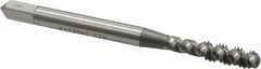 OSG - #8-32 UNC 3 Flute 2B Bottoming Spiral Flute Tap - High Speed Steel, Bright Finish, 2-1/8" OAL, Right Hand Flute, Right Hand Thread, H3, Series 106/107 - Caliber Tooling