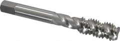 OSG - 7/16-14 UNC 3 Flute Bottoming Spiral Flute Tap - High Speed Steel, Bright Finish, 3-5/32" OAL, Right Hand Flute, Right Hand Thread, H5, Series 106/107 - Caliber Tooling