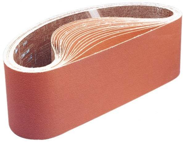 3M - 37" Wide x 60" OAL, 120 Grit, Ceramic Abrasive Belt - Ceramic, Fine, Coated, Y Weighted Cloth Backing, Series 970DZ - Caliber Tooling