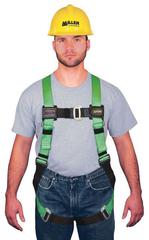 Miller HP Series Non-Stretch Harness w/Friction Buckle Shoulder Straps; Mating Buckle Leg Straps & Mating Buckle Chest Strap - Caliber Tooling