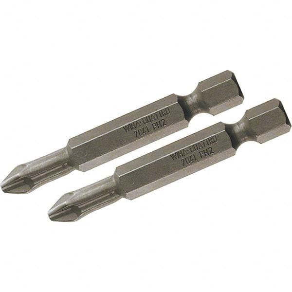 Wiha - #1 Power Bit - 1/4" Drive, 2" OAL - Caliber Tooling