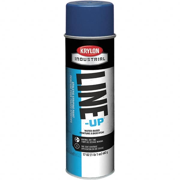 Krylon - 20 fl oz Blue Field Marking Paint - 602' Coverage at 2" Wide, Water-Based Formula - Caliber Tooling