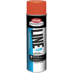 Krylon - 20 fl oz Orange Field Marking Paint - 602' Coverage at 2" Wide, Water-Based Formula - Caliber Tooling